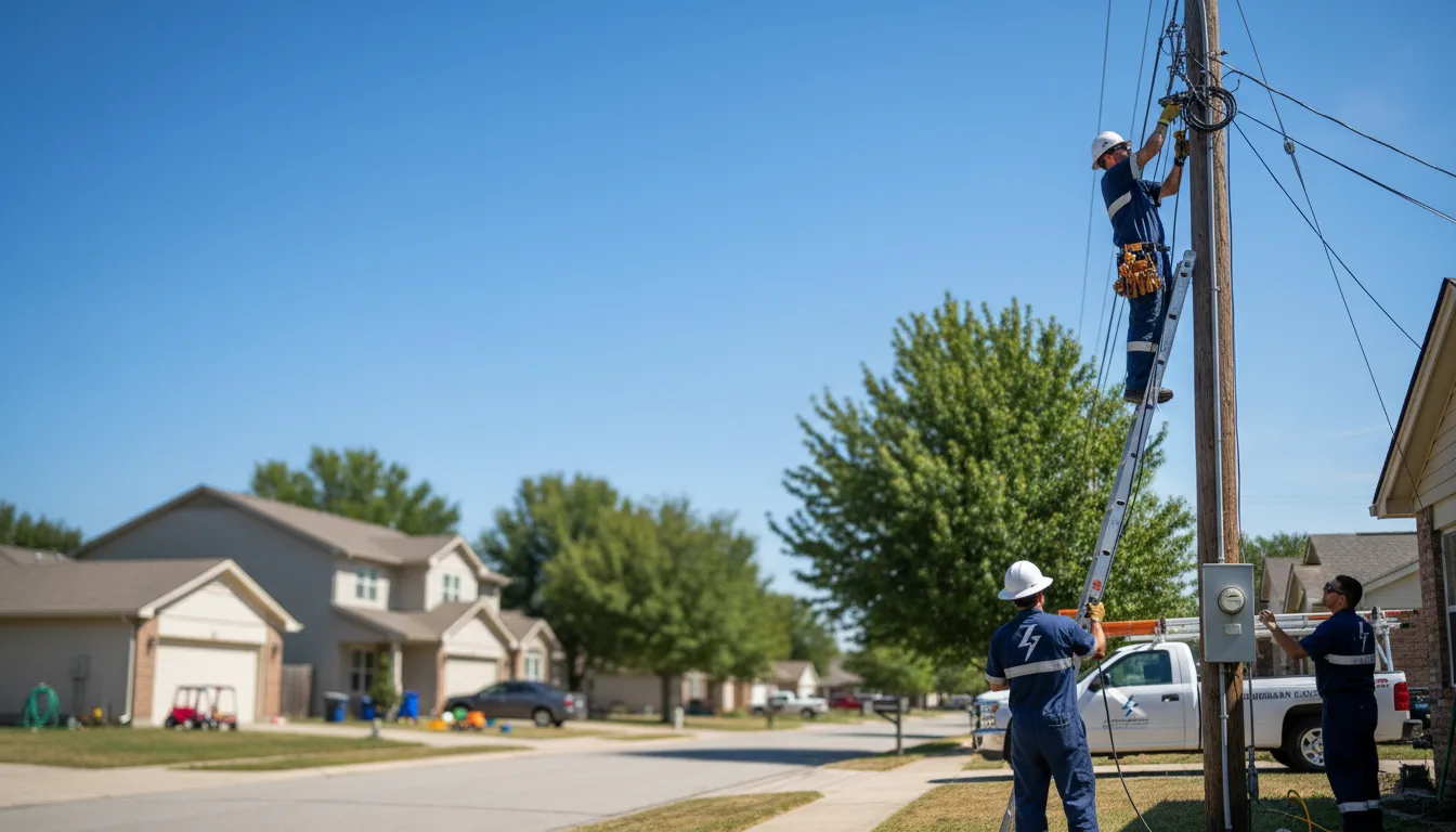 Residential electrician providing installation services in Leaf River, IL